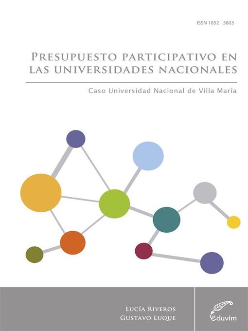 Title details for Presupuesto participativo en las universidades nacionales by Rodolfo Luque - Available